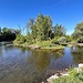 Mühlkanal mündet in die Amper in Haimhausen