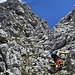 Dieses Bild entstand bei kurzzeitig aufgeklartem Himmel direkt in der Sebenspitze Süd/Südwestverschneidung