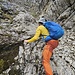 Wir bahnen uns den Weg durch das lose Geröll
