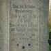 Inschrift am Wegkreuz