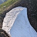 Snow covering path at Schopfenspitzsattel