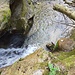 Blick zum hohen Sandsteinwasserfall, Oberkante - 3