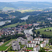 Blick vom Gebenstorfer Horn zum Wasserschloss.