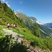 Schöner Höhenweg von der Polltalalm zum Halkogelhaus.