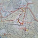 Kartentafel mit beiden Premiumwanderwegen Almgenuss und Gletscherblick