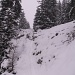 leichte Steigspuren im Schnee