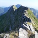 Rückblick vom Gendarm hinab zur Sella di Macina