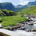 Rückblick zur Hütte.