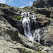 La cascata dell'emissario del Gran Lago.
