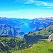 Aufblick vom Alvier-Südostgipfel zum Walensee