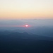 Erster Sonnenaufgang im Dunst