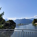 sul ponte del Fiume Tresa, verso Germignaga