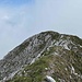 Blick auf den flachen Nordgrat, welcher unmittelbar vom Torkofel abzweigt.