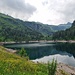 Der nur etwa halb gefüllte Stausee Garichti auf Mettmen