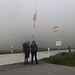 Bei unserer Anskuft an der Haltestelle Cruina auf etwa 2030m an der Nufenenpassstrasse herrschte dichte Nebel. 