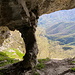 Grotta di San Catello - Blick aus der Höhle, die von einer Felssäule "gestützt" wird.