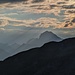 Der Piz Julier im Scherenschnitt, es war etwas dunstig...