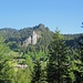 Rückblick zum Wahrzeichen des Orte: Große und Kleine Klara