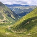 Blick talauswärts. Schön erkennt man am rechten Hang den Pfad zum Seebergsee, den ich auf dem Rückweg genommen habe.