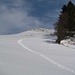 Von der Hundshenki gehts runter Richtung Gontenbad. Hier im Schnee geht es viiiiiel schneller runter als rauf...