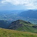 Das St. Galler Rheintal. Vorübergehend war es stärker bewölkt, die Sonne setzte sich aber wieder durch.