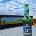Bei Sonnenschein genehmigte ich mir noch ein Sonnenbräu im Berghaus Palfries