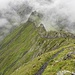Auf dem Grat zum Rifugio Marinelli - Rückblick. 