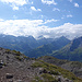 In den Wolken versteckt sich der Piz Bernina 