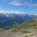 Ausblick von der Fuorcla  ins Engadin und ins Bergell