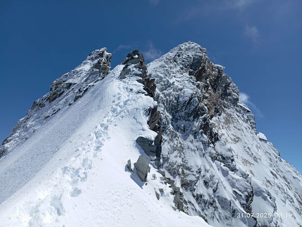Rückblick nach dem Abseilen 