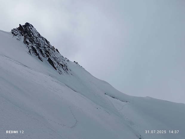 Rückblick nach dem Queren vom Stecknadeljoch her 