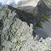 Collegamento verso l'anticima NE