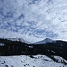 Blick von der Kleinreiteralm zum unseren beiden Gipfeln, links Spateck, rechts Schusterstuhl. Ganz rechts hinten das Säuleck           [http://www.matthias.hikr.org Home]