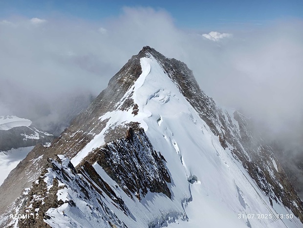 Blick vom Stecknadelhorn zum Hohberghorn 