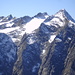 Lüsener Fernerkogel und die Rotgratspitze; in der Bildmitte der Rotgratferner