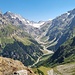 Tiefblick von Balm in den Talschluss des Gasteretals