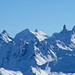 Gipfelpanorama Rotspitz - Detail SW: verschneites Silvretta