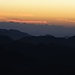Der Sonnenaufgang beginnt...
Berggipfel des Sinai