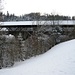 Libinger Holzbrücke - eine neue Brücke 1991 erbaut, 80m lang