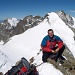 Martin auf dem Bellavista, im Hintergrund der Bernina