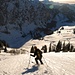 Nicole dans la descente de la Pointe de Lachau sur le Col d'Ubine