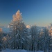 letzte Sonnenstrahlen im Abstieg