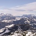 Gipfelblick vom Gamskögerl mit rechts die Leoganger- und links die Loferer Steinberge