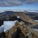 Am Gipfel mit Blick zum Lodmundur und Hofsjökull.