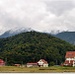 Peisaj in Statuinea Turistica Sambata - in dreapta :hotel Diana