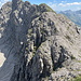 Am Grat angekommen, Blick zum Ostgipfel - Nägelefluhkopf 2314m.