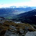 Noch einmal das breite Rheintal vom Gipfel aus gesehen