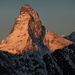 Sonnenaufgang am Matterhorn. Eine Wucht!