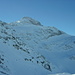 Böshorn, gut erkennbar die steile Rampe, über welche die Skiroute verläuft