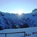 Rifugio Alpe Costa - Sonnenaufgang über dem Passo del Gagnone